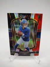 2025 Panini Select - Premier Level Jaxson Dart #193 Black & Red Shock Prizm (RC)