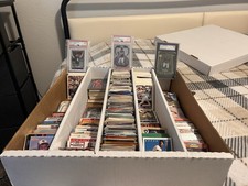 Topps Baseball, Football From 1985-current 3 Slabs Comes With Two Rookie Threads