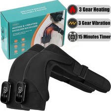 Electric Heated Shoulder Massager with Vibration Massage Brace Joint Pain Relief