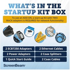 MoCA 2.5 Network Adapter - High Speed Ethernet Coax Kit