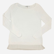 DKNYC Pullover Sweater Cream Size Small