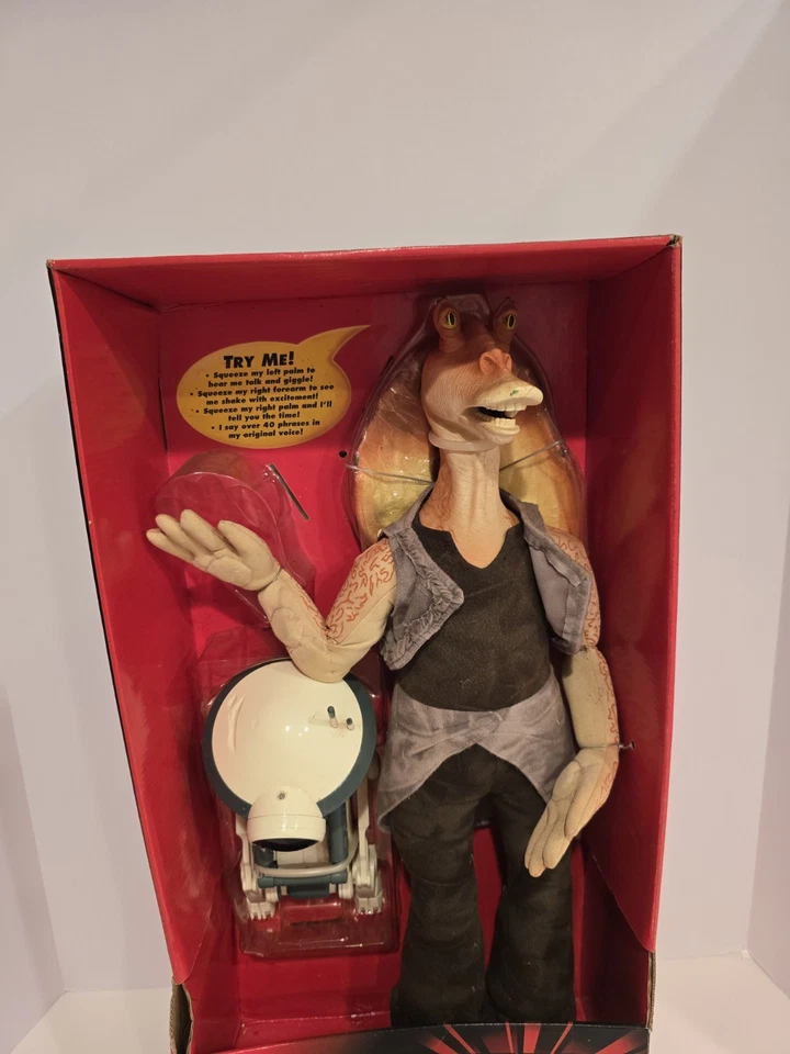 Star Wars Episodio 1 Tarro Binks 22" Think Toys Figura Sistema de Despertar Foto 4 de 4