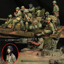 1/35 Resin Model Kit Vietnam War NVA Tank Rider 10 Figures Unassembled Unpainted