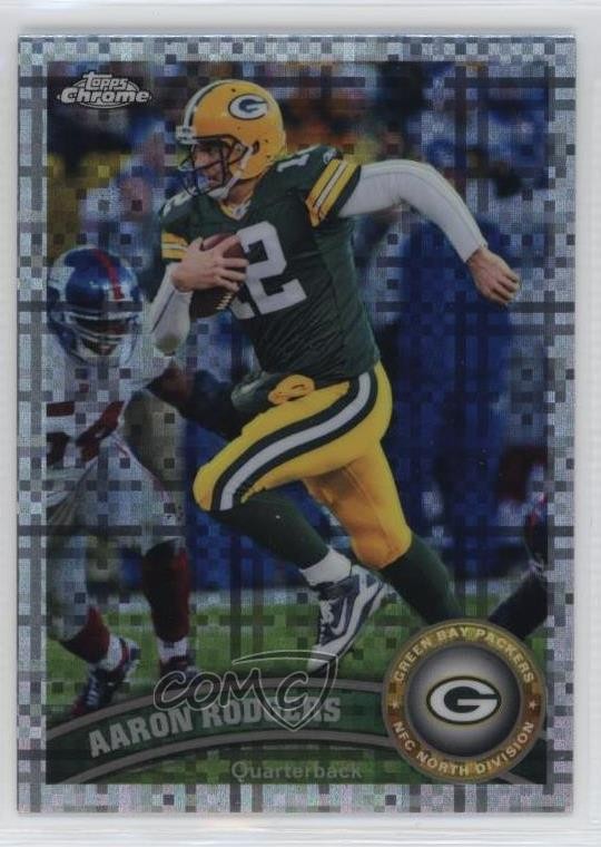 2011 Topps Chrome X-Fractor Aaron Rodgers #100 7v7