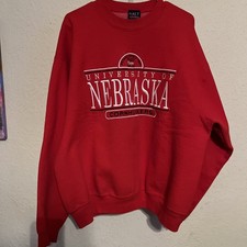 Vintage Galt Sand University Of Nebraska Cornhusker Pull Over Sweatshirt Large