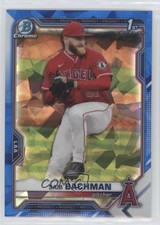 2021 Bowman Chrome Draft Sapphire Edition Sam Bachman #BDC-196 0c2