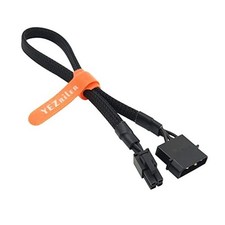 2-Pack Molex to 4 Pin ATX Cable LP4 Molex Male to ATX 4pin Male Auxiliary
