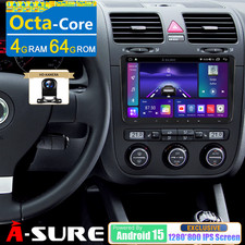 8-Core Android 15 Autoradio CarPlay GPS Navi KAM für VW Golf 5 6 Touran Polo EOS