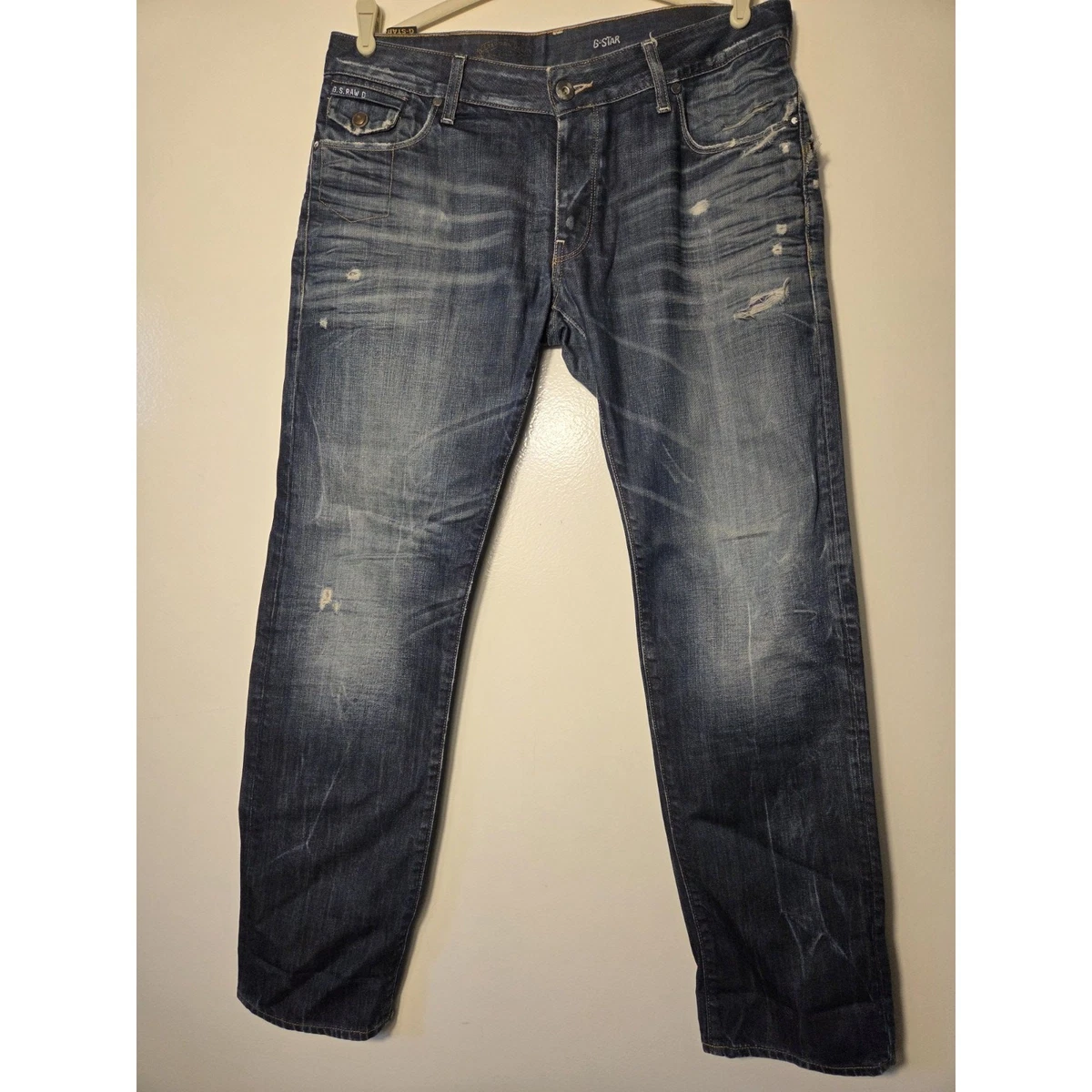 G-Star Denim Regular 34 Size Jeans for Men in 32 Inseam for sale 