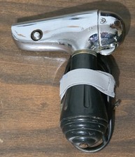 Vintage Unity Chrome Spotlight Handle W Toggle Automotive Black Grip Rat Rod