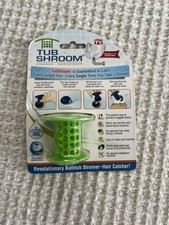 Tub Shroom Strainer Hair Catcher 1 Drain Protector, Fits 1.5-1.75 In., Green