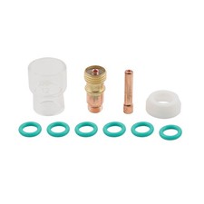 TIG Welding Torch Stubby Gas Lens 12 Pyrex Cup Kit 10PCS for WP-17/18/26 2/32''