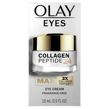 Olay Eyes Collagen Peptide 24 MAX Eye Cream, Fragrance-Free, 0.5 oz
