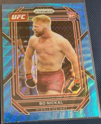 2023 Panini Prizm UFC - Bo Nickal #103 Blue Wave Prizm (RC)