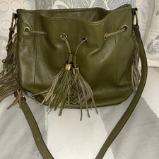 GILI Womens Got It Love It Olive Green Leathe...