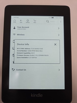 Amazon Kindle Paperwhite 10th Generation (PQ94WIF) 8GB (Wi-Fi) 6'' E-Reader(6/16)