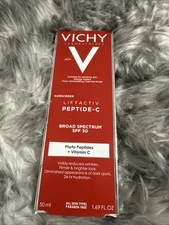 ‎Vichy LiftActiv Sunscreen with Peptide-C - SPF 30 - 1.69 fl oz Exp 06/ 2027