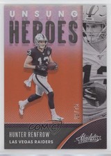 2020 Panini Absolute Unsung Heroes Spectrum Orange /75 Hunter Renfrow 0q5l