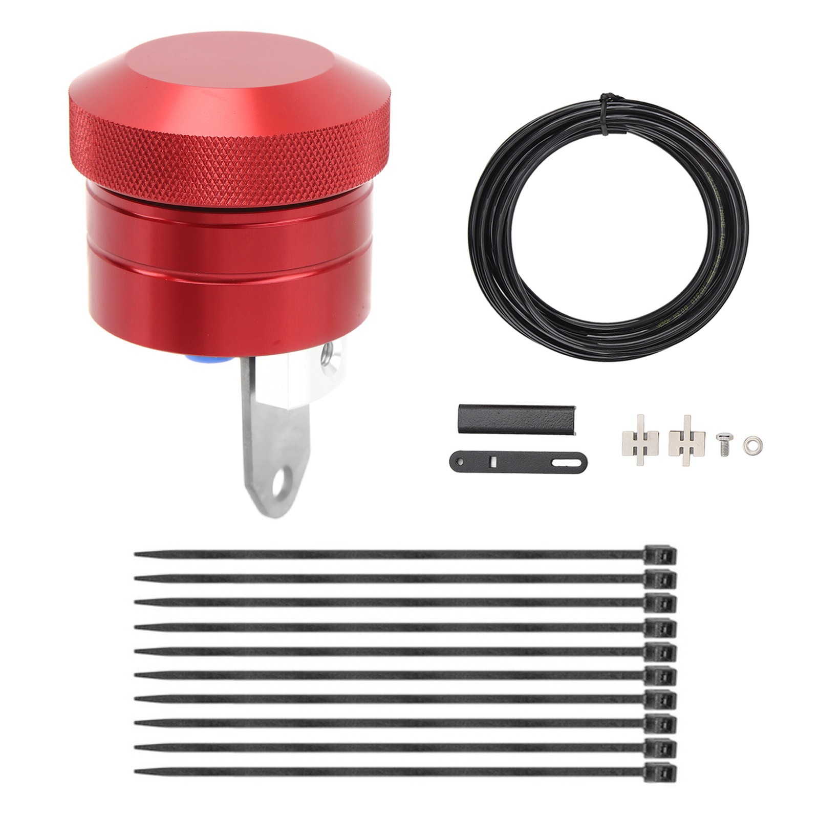 Red Motorcycle Chain Lubricator Rugged Chain Oiler System For