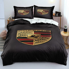05.Anpassbar Bettwäsche Set Ferrari Porsche Bettdeckenbezug Kissenbezüge80x80