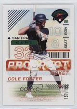 2024 Panini Prospect Edition Blue 157/199 Cole Foster #94 y0i