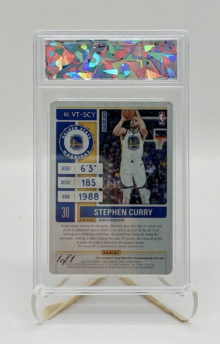 STEPHEN CURRY 2019 PANINI CONTENDERS 1/1 Printing Plate Auto | eBay