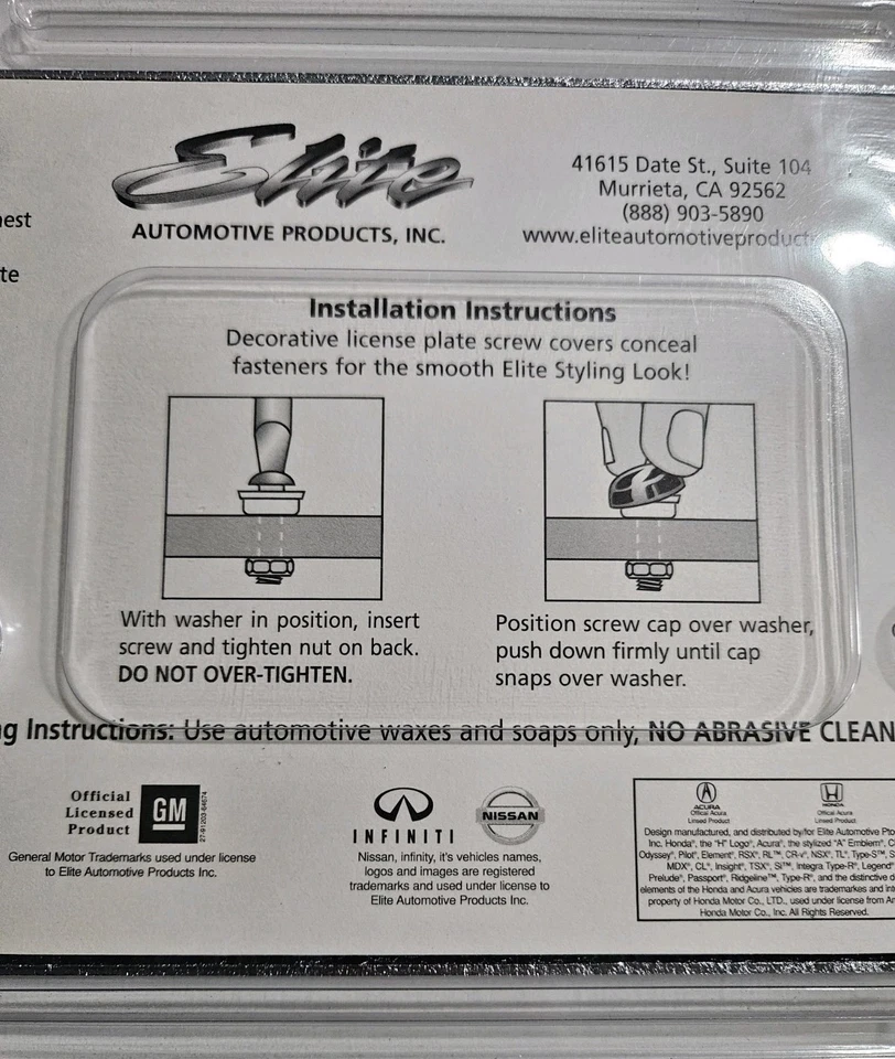 Marco de matrícula de metal de latón cromado Lincoln MKS serie Elite nuevo Foto 4 de 4