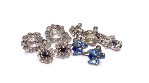 Vintage Costume Jewelry Lot Earring Lot