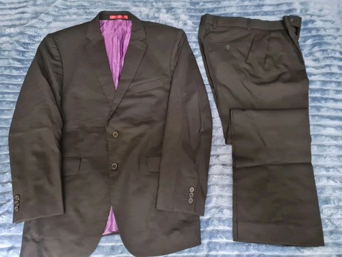 Herren 2 Teiler Anzug von Burton. Jacke 40". Hose W32 L30. Schwarz