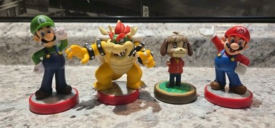 Amibo Lot Of 4 Mario - Luigi - Bowser & Digby