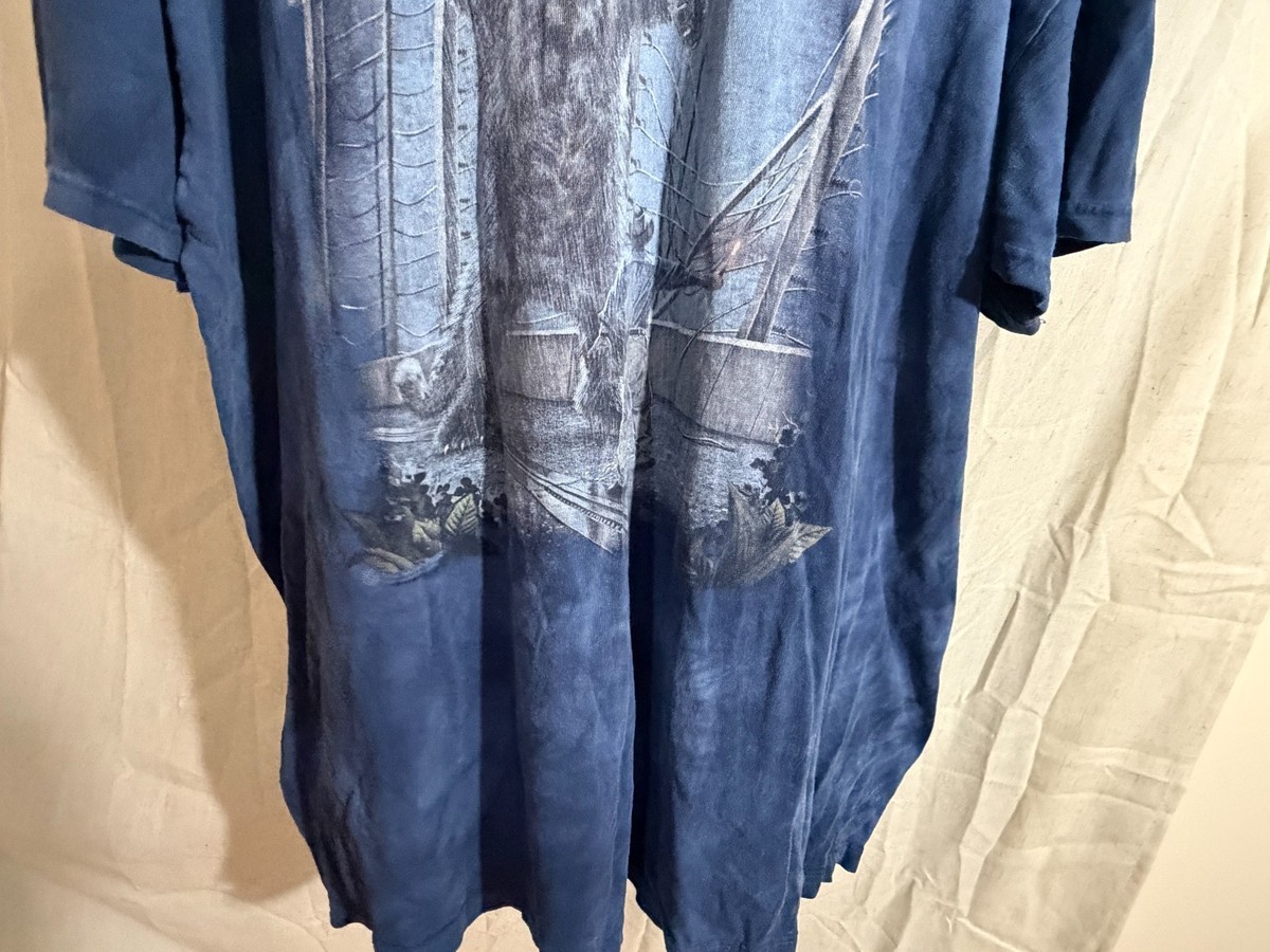 The Mountain Kitten Kong Cat Brooklyn Bridge Tie Dye T Shirt 3XL King Kong View 4