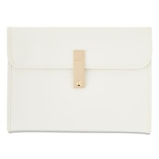 13-Pocket Expandable Folder Letter Size Cream Accordion File Organizer with