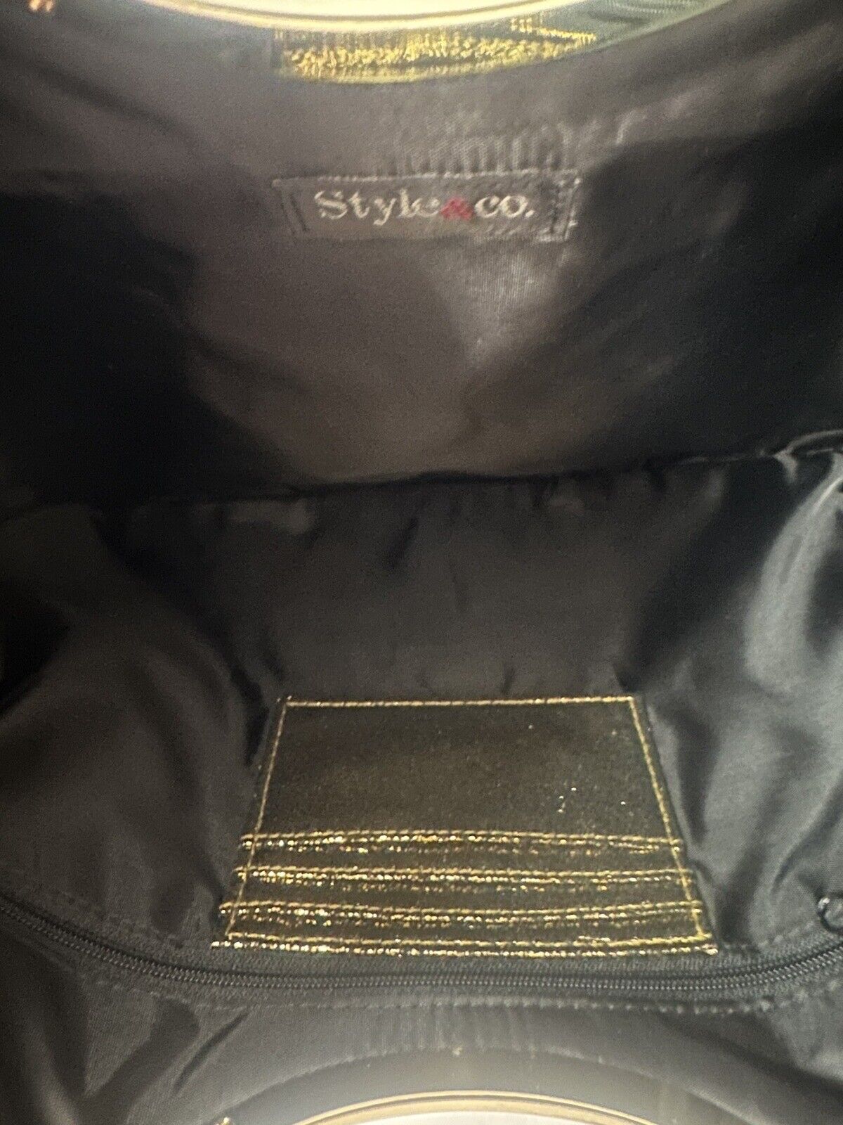 Vtg Style&co. Clutch Formal Evening Bag Purse Met… - image 13