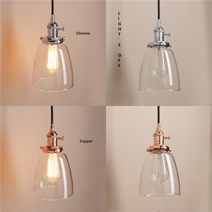 Vintage Glass Pendant Light Retro Ceiling Lamp Modern Hang Lamp