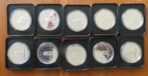 LOT of 10 1977 Throne of the Senate RCM Canadian Silver Dollar Uncirculated
