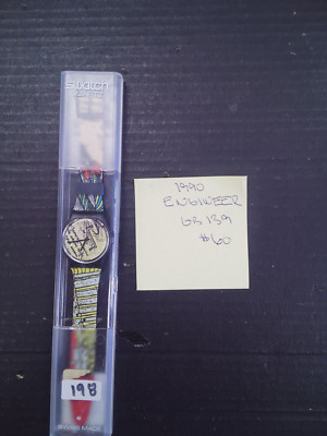 Swatch Originals Brand New Engineer GB139 NOS 1990 needs battery