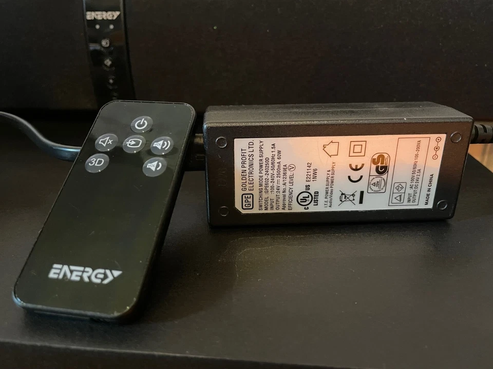 Energy By Klipsch Power Bar Elite Soundbar Wireless w/ Subwoofer & Remote- Used - Image 4 of 4