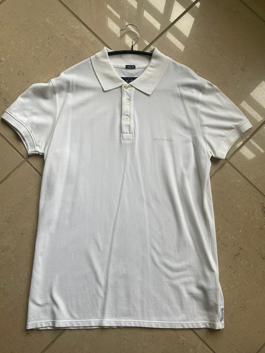 Armani Jeans White Polo Shirt Emporio Armani Outlet: Polo Shirt - Main Image
