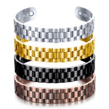 Stylish opening adjustable magnet bracelet magnetic therapy bracelet