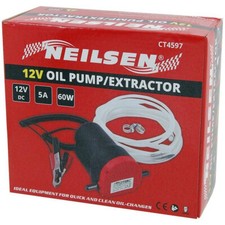 12V OIL / DIESEL TRANSFER SCAVENGE PUMP / EXTRACTOR FOR CARS VANS MOTORBIKES 60W