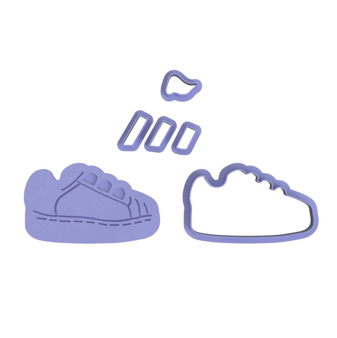 Baby converse fondant cutters kit cookie cake cupcake baby boot shoes
