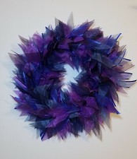 Purple and Blue Ribbon Head Crown