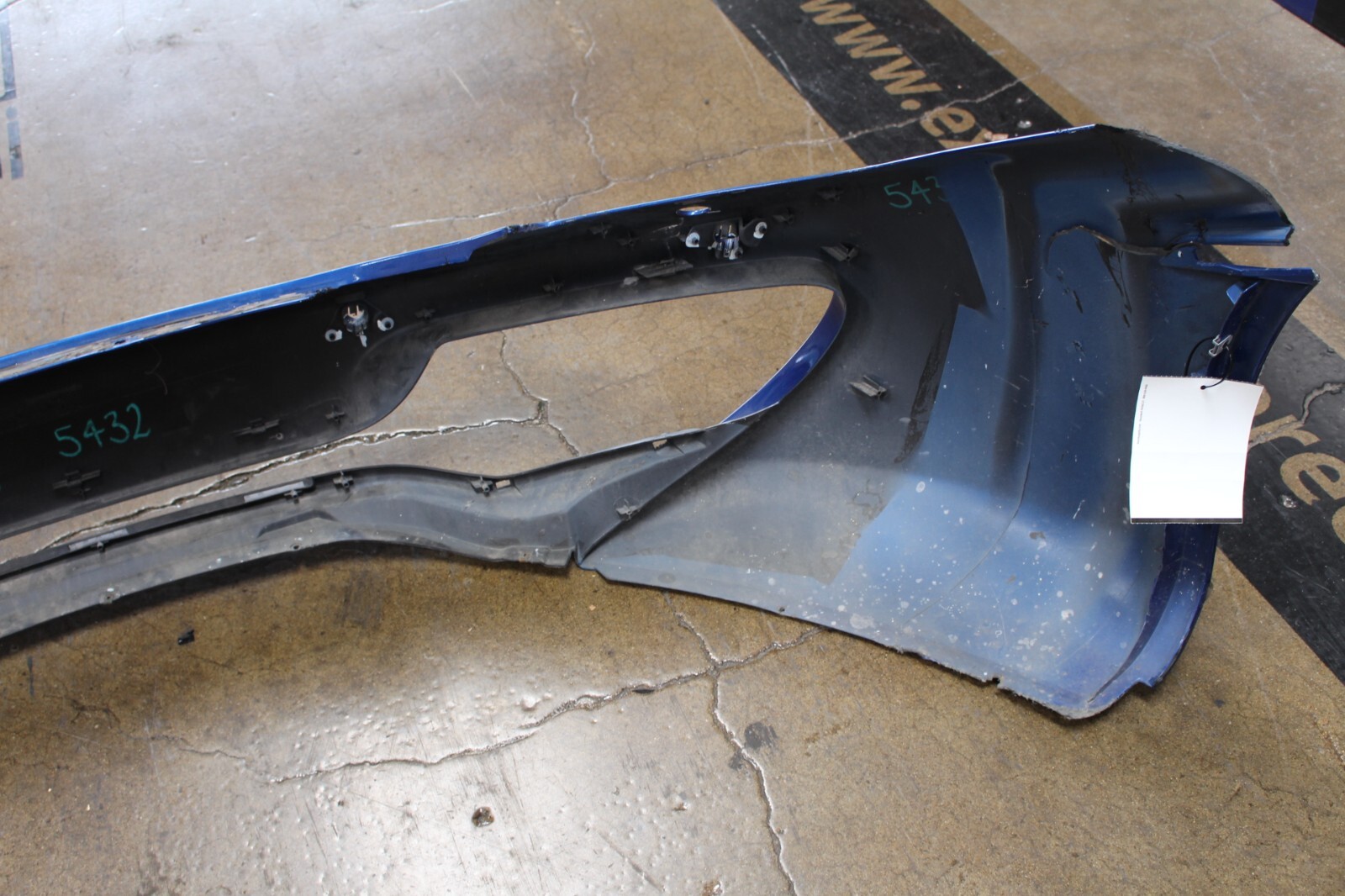 McLaren MP4-12C, Front Bumper Cover, Blue, Dmg to RH Side, Used
