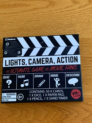 Paladone  MOVIE LOVERS Game - Lights, Camera, Action - Party Family Game New D1