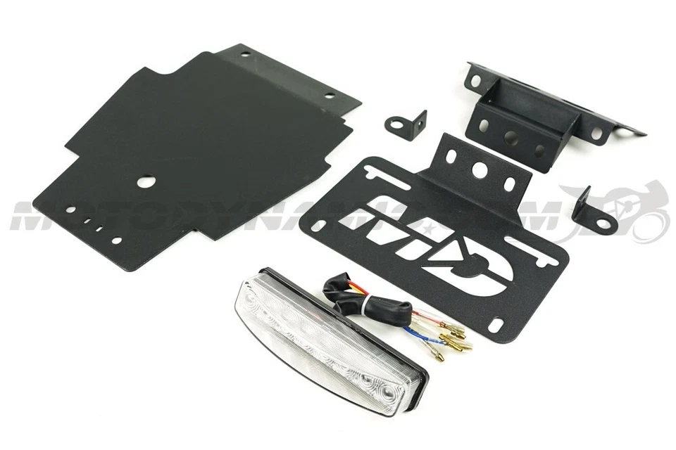 Eliminador de guardabarros Triumph Scrambler Bonneville Thruxton con luz trasera LED TRANSPARENTE Foto 2 de 4