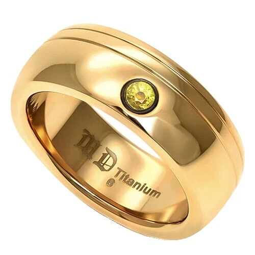 Garnet Joias de titânio para Homens