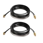 2 Pcs 3M Antenna Extension Cable RP SMA Male to Female Adapter Wireless Router