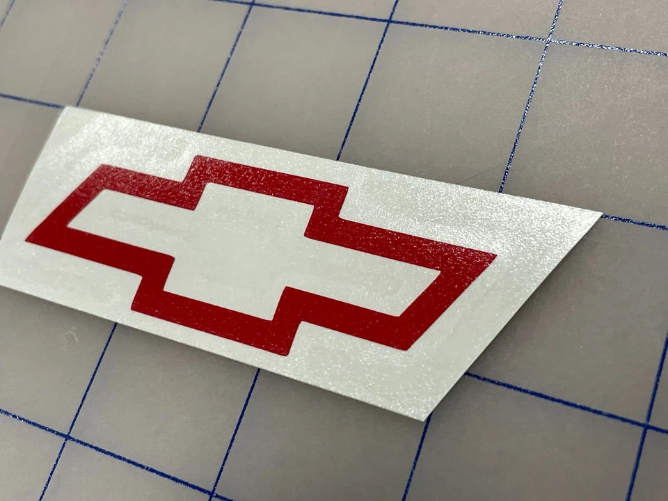 Chevy Bowtie Decal Die Cut Chevrolet Bow Tie Sticker 1", 2", 3", 4", 5", 6", 7"+ - Image 2 of 4