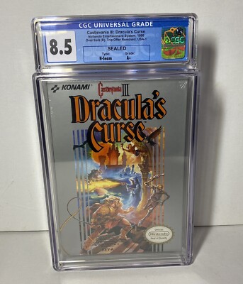 Castlevania III: Dracula's Curse (Nintendo NES CGC 8.5A+ SEALED
