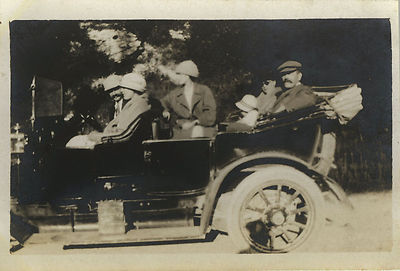 ALTES FOTO - VINTAGE SNAPSHOT - AUTO TACOT CABRIO MODE - OLD CAR 